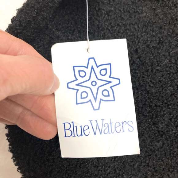 bag black waist crossbody vegan sherpa wool BLUE WATERS gold tone hardware NWT - Picture 6 of 16